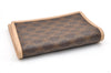 Authentic CELINE Macadam Blason Pattern Card Case PVC Leather Brown 3762K