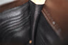 Authentic CELINE Macadam Blason Pattern Card Case PVC Leather Brown 3762K