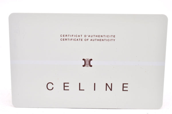 Authentic CELINE Macadam Blason Pattern Card Case PVC Leather Brown 3762K