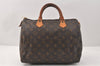 Authentic Louis Vuitton Monogram Speedy 30 Hand Boston Bag M41526 LV 3764K