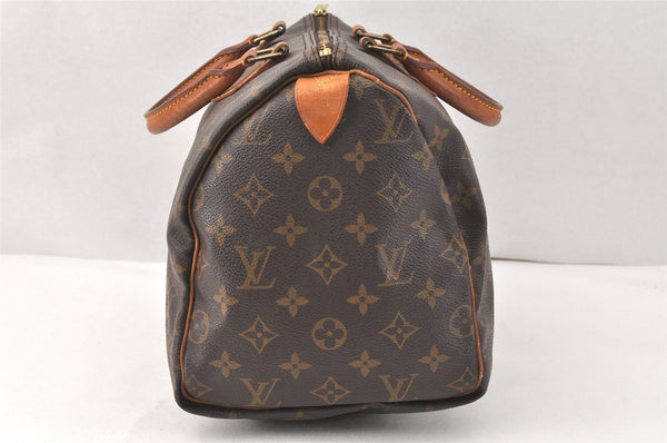 Authentic Louis Vuitton Monogram Speedy 30 Hand Boston Bag M41526 LV 3764K