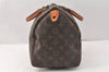 Authentic Louis Vuitton Monogram Speedy 30 Hand Boston Bag M41526 LV 3764K