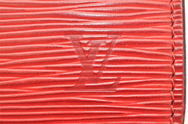 Authentic Louis Vuitton Epi Riviera Hand Bag Red M48187 LV Junk 3766K