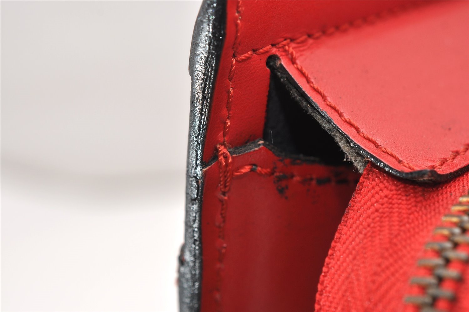 Authentic Louis Vuitton Epi Riviera Hand Bag Red M48187 LV Junk 3766K