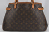 Authentic Louis Vuitton Monogram Batignolles Horizontal Tote Bag M51154 LV 3767J