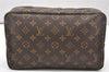 Auth Louis Vuitton Monogram Trousse Toilette 28 Clutch Hand Bag M47522 LV 3768K