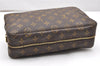 Auth Louis Vuitton Monogram Trousse Toilette 28 Clutch Hand Bag M47522 LV 3768K