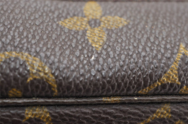 Auth Louis Vuitton Monogram Trousse Toilette 28 Clutch Hand Bag M47522 LV 3768K