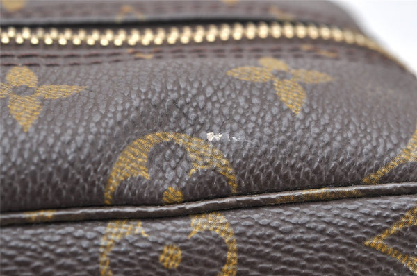 Auth Louis Vuitton Monogram Trousse Toilette 28 Clutch Hand Bag M47522 LV 3768K