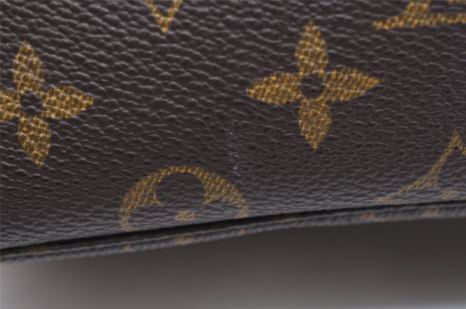 Auth Louis Vuitton Monogram Trousse Toilette 28 Clutch Hand Bag M47522 LV 3768K