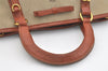 Authentic PRADA LOGO JACQUARD Canvas Leather 2Way Tote Bag BN1671 Beige 3769J