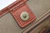 Authentic PRADA LOGO JACQUARD Canvas Leather 2Way Tote Bag BN1671 Beige 3769J