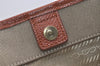 Authentic PRADA LOGO JACQUARD Canvas Leather 2Way Tote Bag BN1671 Beige 3769J