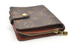 Authentic Louis Vuitton Monogram Compact Zip Bifold Wallet Purse M61667 LV 3769K