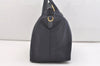 Authentic PRADA Vintage Nylon Tessuto Leather 2Way Shoulder Tote Bag Navy 3770J