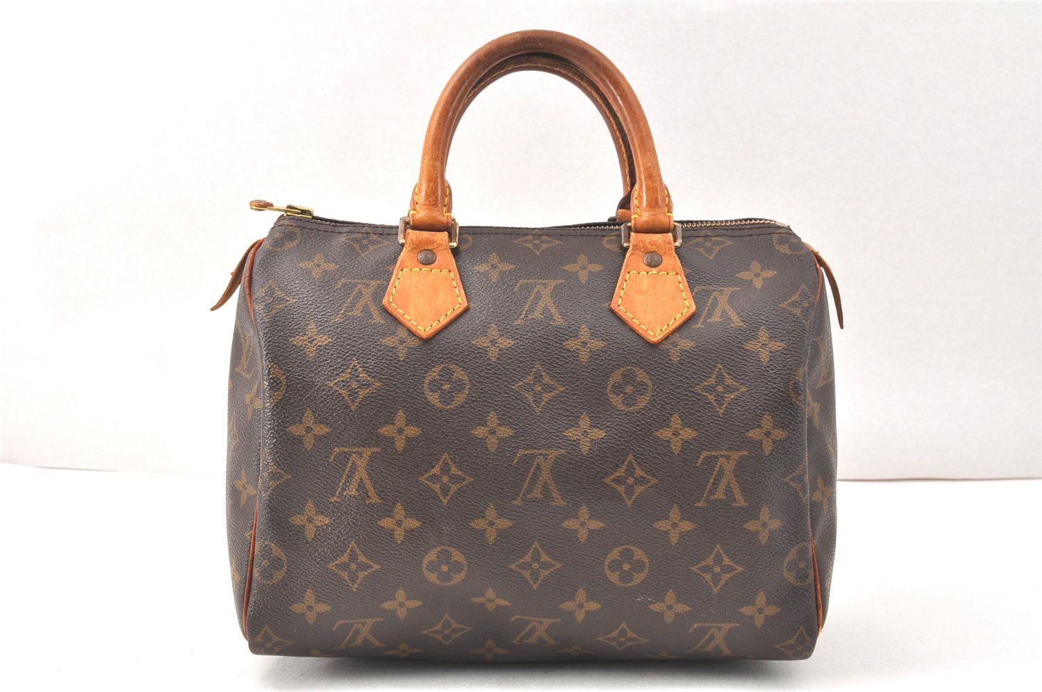 Authentic Louis Vuitton Monogram Speedy 25 Boston Hand Bag M41528 LV 3770K