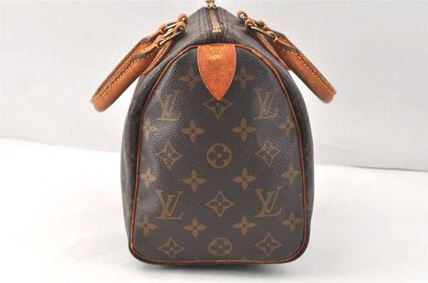 Authentic Louis Vuitton Monogram Speedy 25 Boston Hand Bag M41528 LV 3770K