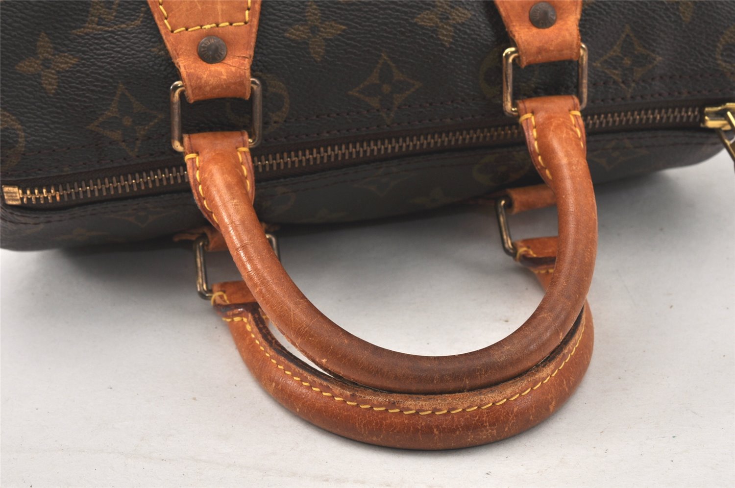 Authentic Louis Vuitton Monogram Speedy 25 Boston Hand Bag M41528 LV 3770K