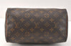 Authentic Louis Vuitton Monogram Speedy 25 Boston Hand Bag M41528 LV 3770K