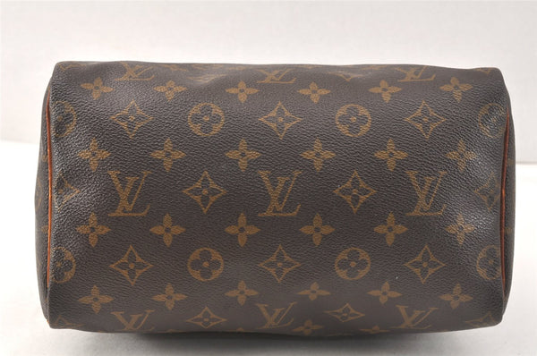 Authentic Louis Vuitton Monogram Speedy 25 Boston Hand Bag M41528 LV 3770K