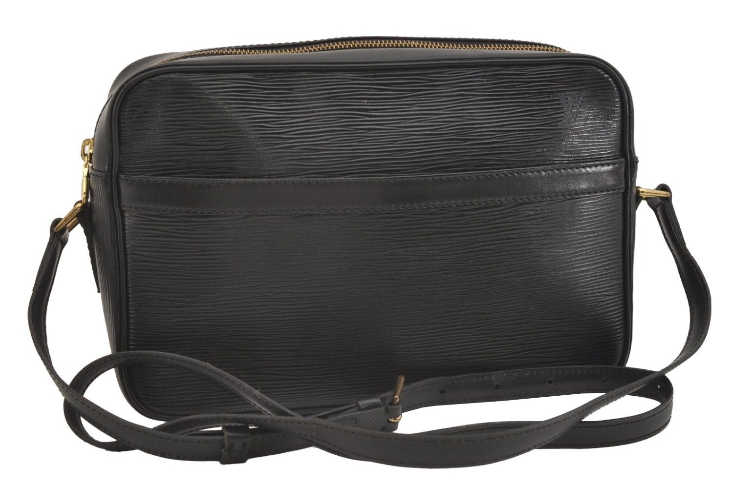 Auth Louis Vuitton Epi Trocadero 27 Shoulder Cross Bag Black M52302 LV 3771J