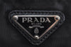 Authentic PRADA Nylon Tessuto Leather Shoulder Cross Body Bag Purse Black 3772J