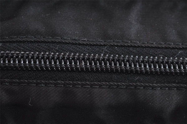 Authentic PRADA Nylon Tessuto Leather Shoulder Cross Body Bag Purse Black 3772J