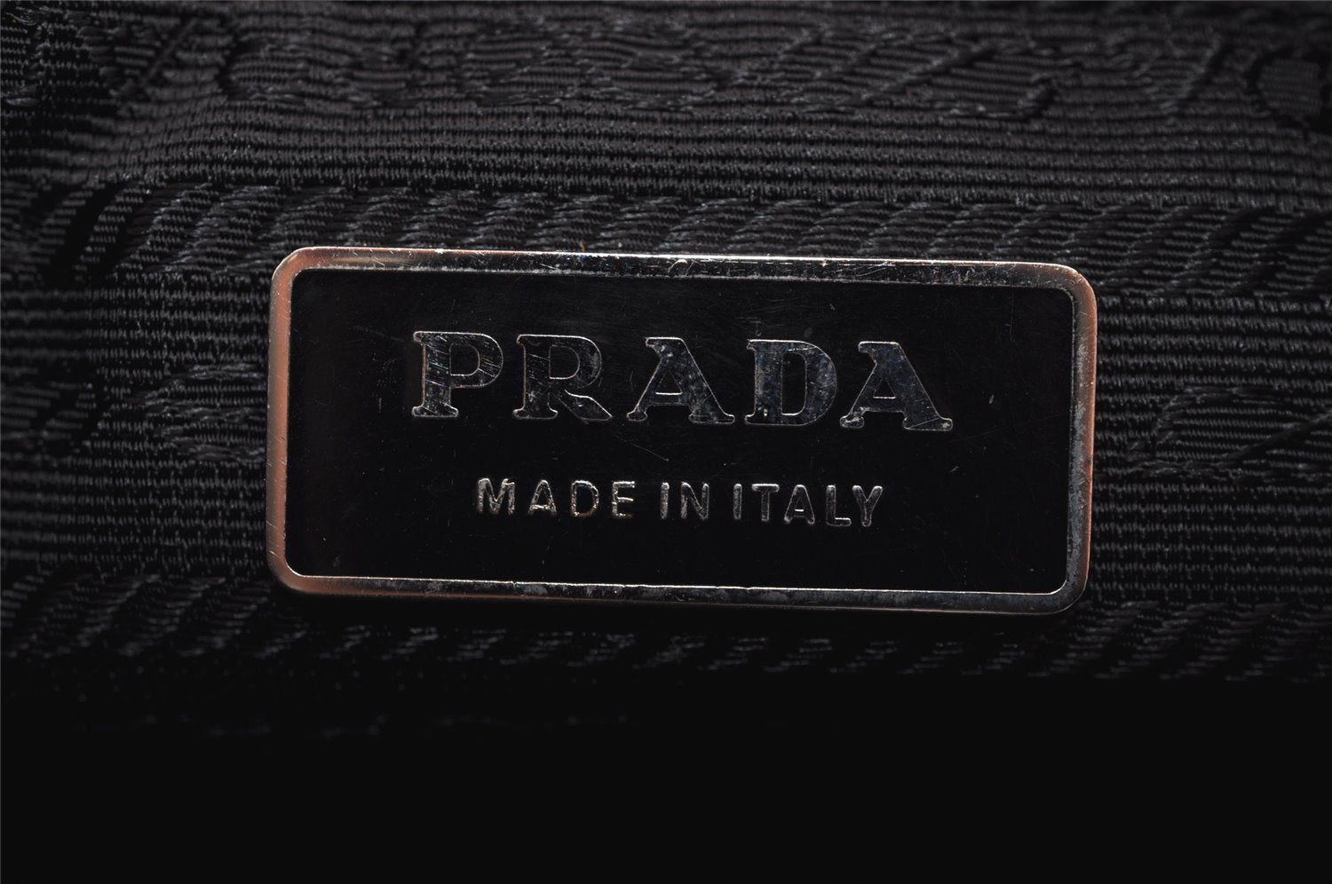 Authentic PRADA Nylon Tessuto Leather Shoulder Cross Body Bag Purse Black 3772J