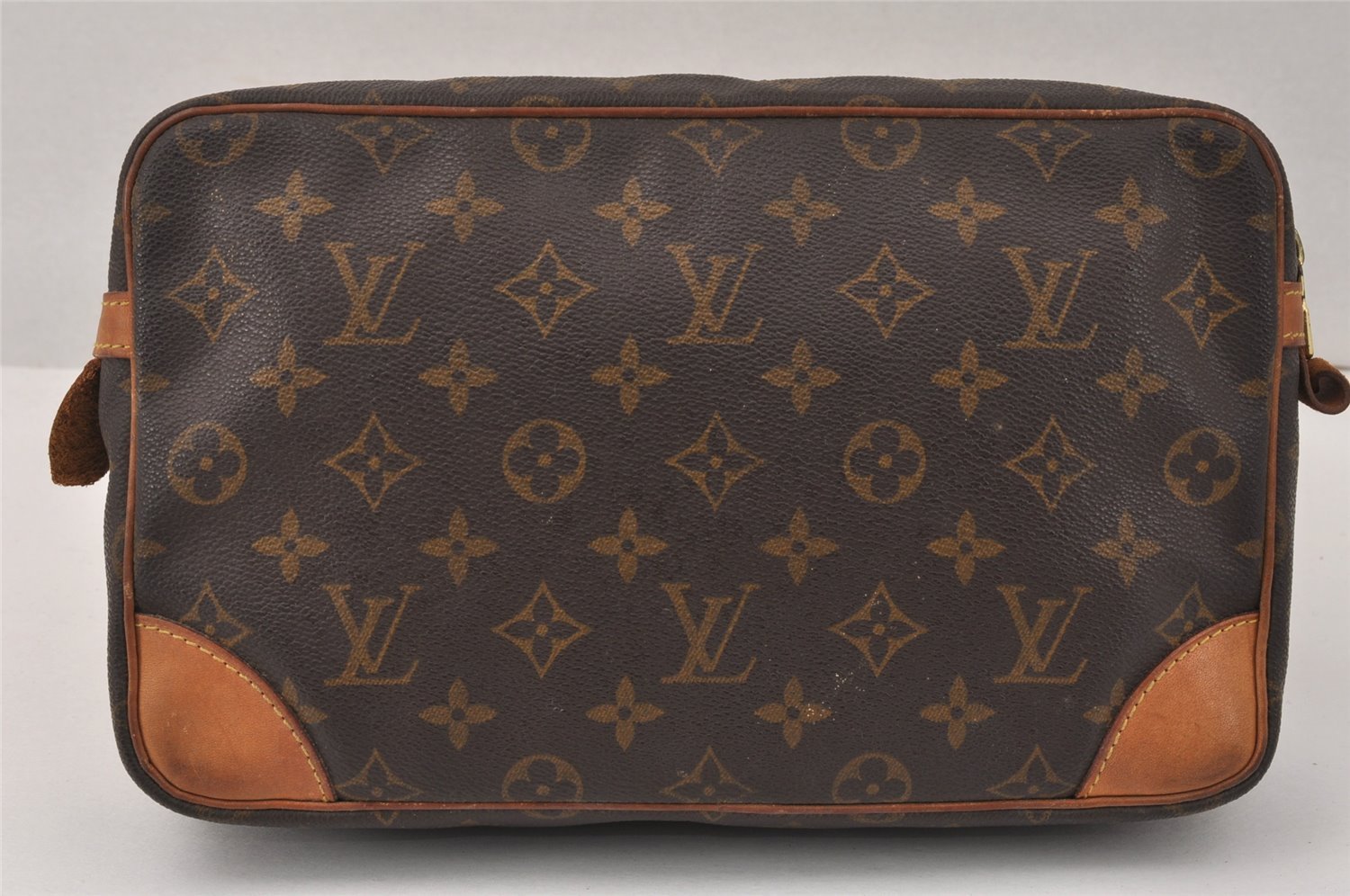 Authentic Louis Vuitton Monogram Compiegne 28 Clutch Hand Bag M51845 LV 3772K