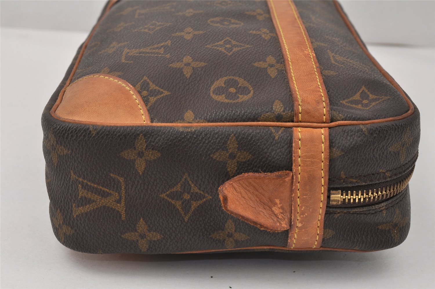 Authentic Louis Vuitton Monogram Compiegne 28 Clutch Hand Bag M51845 LV 3772K