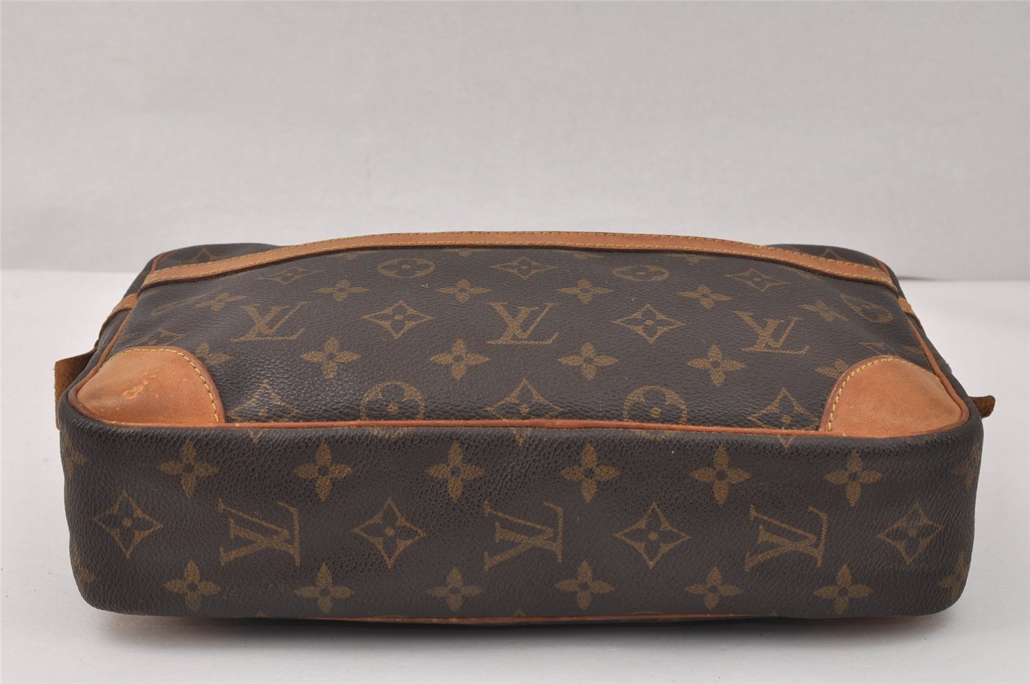 Authentic Louis Vuitton Monogram Compiegne 28 Clutch Hand Bag M51845 LV 3772K