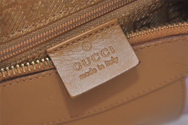 Authentic GUCCI Vintage Shoulder Hand Bag Purse Suede 0014128 Pink 3773J