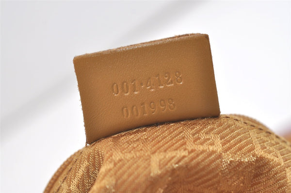 Authentic GUCCI Vintage Shoulder Hand Bag Purse Suede 0014128 Pink 3773J