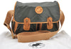 Authentic HUNTING WORLD Shoulder Bag Battue Cloth Nylon Leather Khaki 3774K