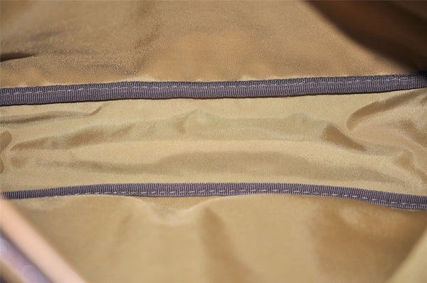 Authentic HUNTING WORLD Shoulder Bag Battue Cloth Nylon Leather Khaki 3774K