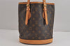 Authentic Louis Vuitton Monogram Bucket PM Shoulder Tote Bag M42238 LV 3776J