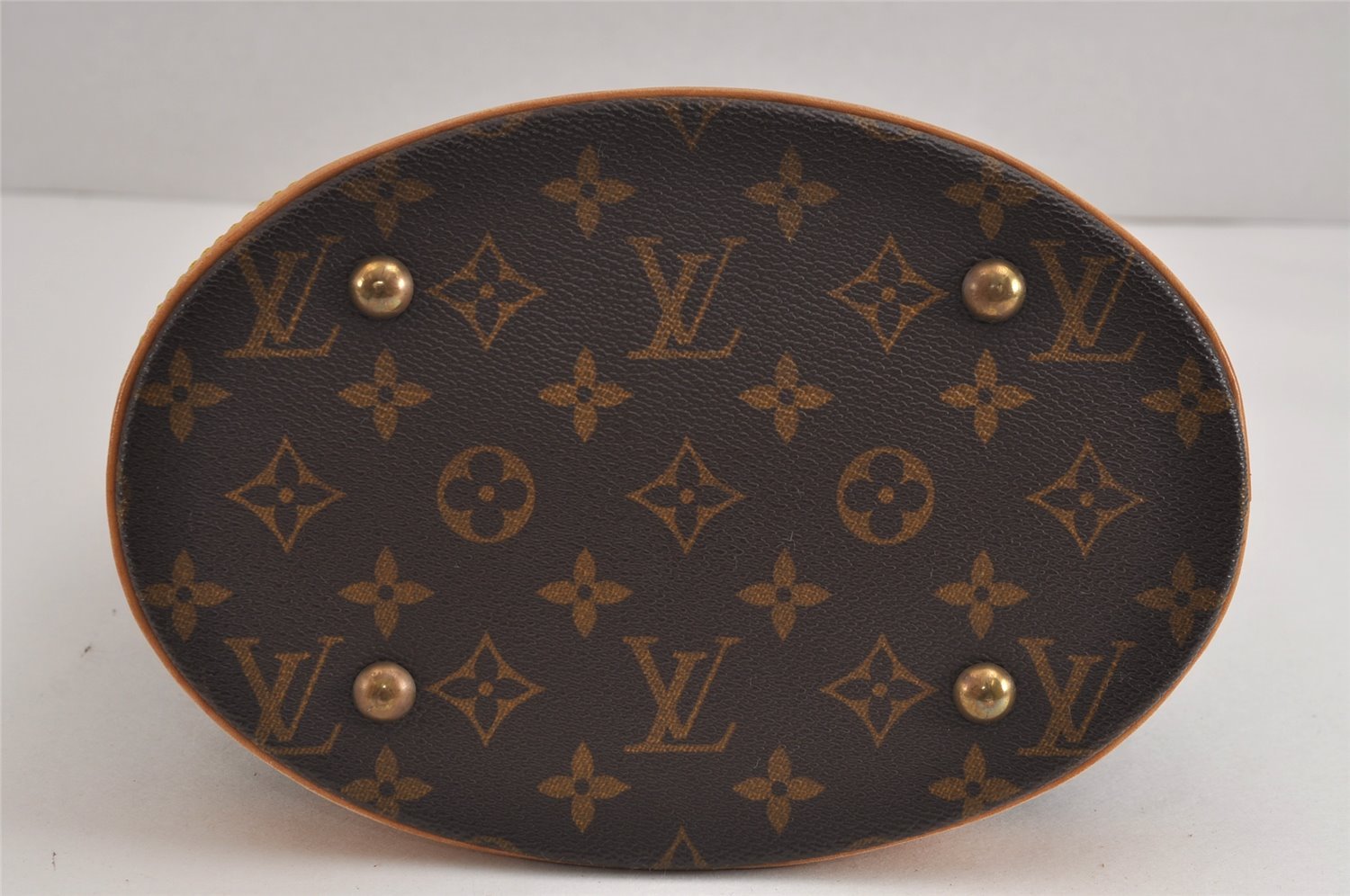 Authentic Louis Vuitton Monogram Bucket PM Shoulder Tote Bag M42238 LV 3776J