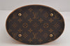 Authentic Louis Vuitton Monogram Bucket PM Shoulder Tote Bag M42238 LV 3776J
