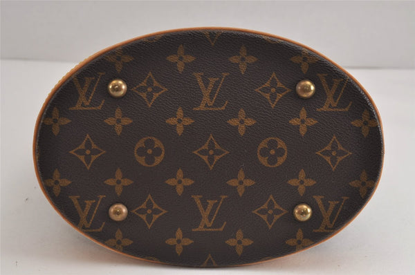 Authentic Louis Vuitton Monogram Bucket PM Shoulder Tote Bag M42238 LV 3776J