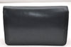 Authentic Christian Dior Chain Shoulder Cross Body Bag Leather Navy Blue 3777K
