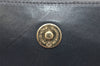 Authentic Christian Dior Chain Shoulder Cross Body Bag Leather Navy Blue 3777K