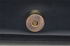 Authentic Christian Dior Chain Shoulder Cross Body Bag Leather Navy Blue 3777K