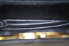 Authentic Christian Dior Chain Shoulder Cross Body Bag Leather Navy Blue 3777K