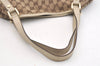 Authentic GUCCI Abbey Shoulder Tote Bag GG Canvas Leather 130736 Brown 3778J