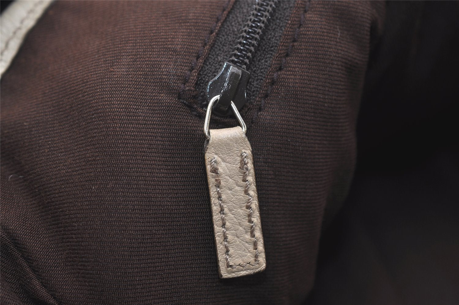 Authentic GUCCI Abbey Shoulder Tote Bag GG Canvas Leather 130736 Brown 3778J