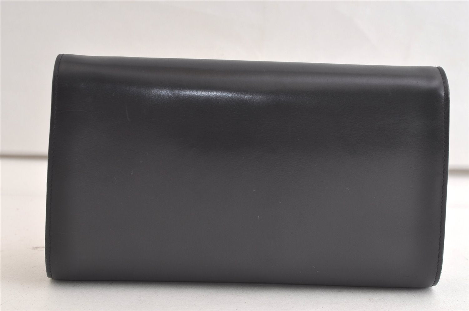 Authentic GUCCI Vintage Shoulder Hand Bag Purse Leather Navy Blue Junk 3778K