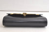 Authentic GUCCI Vintage Shoulder Hand Bag Purse Leather Navy Blue Junk 3778K