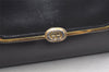 Authentic GUCCI Vintage Shoulder Hand Bag Purse Leather Navy Blue Junk 3778K