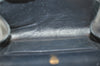 Authentic GUCCI Vintage Shoulder Hand Bag Purse Leather Navy Blue Junk 3778K