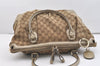 Authentic GUCCI Sukey 2Way Tote Bag GG Canvas Leather 285730 Brown 3779J